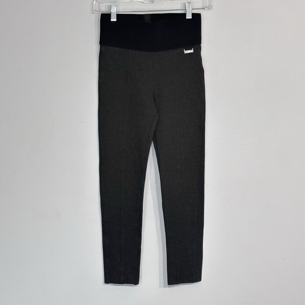 Calvin Klein Women's Dark Gray Legging Pants Size XS Power Stretch Elastic Waist
